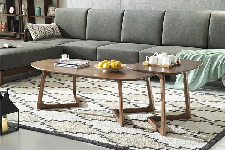 Living room furniture set ready made designer wood tea table coffee table modern