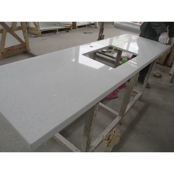 Spark White Quartz Stone Countertop With Perfect Price Buy White
