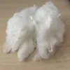 Free samples Solid Virgin polyester fiber 4d*51mm raw white LOW MELT fiber fill for wadding dress
