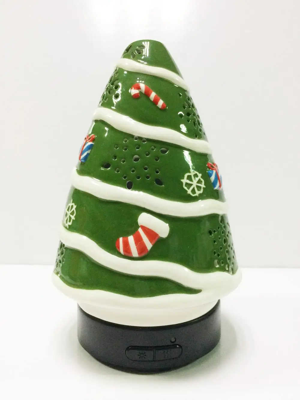 Christmas Tree Ceramic Aroma Diffuser Ultrasonic 100ml Mini Humidifier