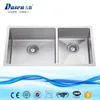 Hand made Korean 304 material standard curve flushmount kitchen sink