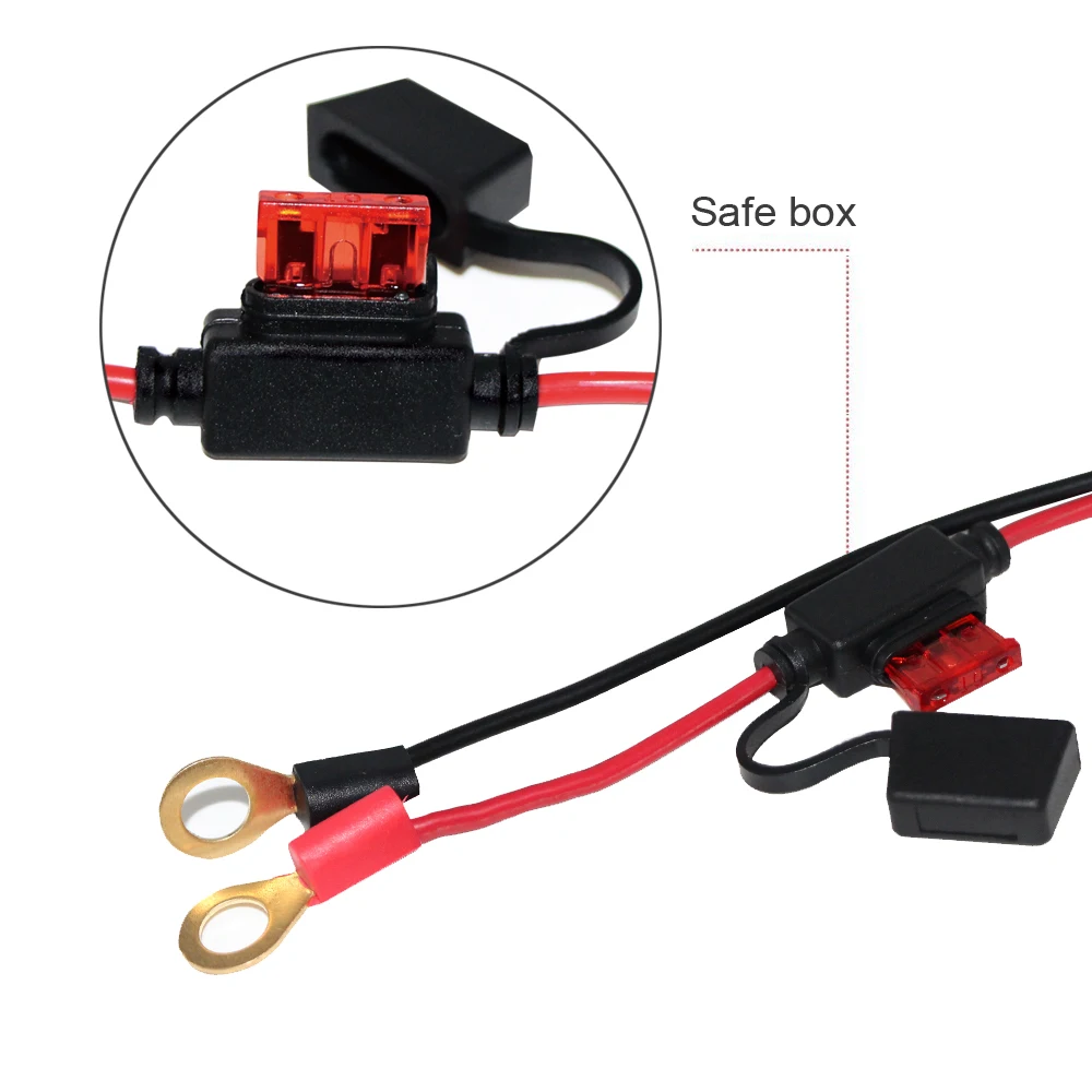 12v Ring Quick Connect Motorcycle Tender Harness Usb Adapter From The Cigarette Lighter Socket
