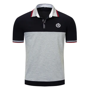 Short sleeve two color polo t shirt Custom made high quality short sleeve two color polo t shirt custom logo polo shirt