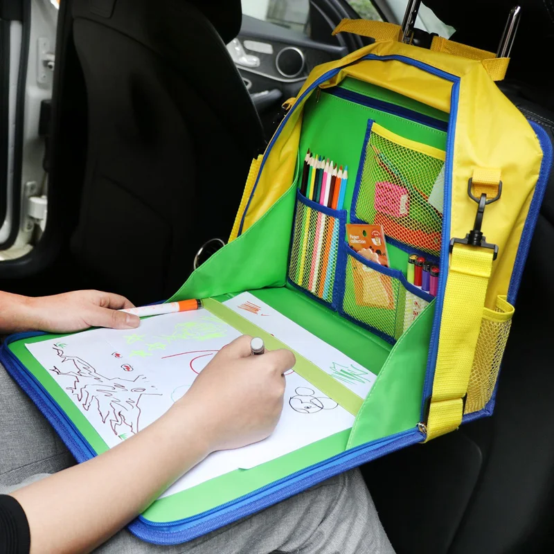 Kids Travel Tray Backseat Car Organizer Lap Play Tray - Buy Travel Tray