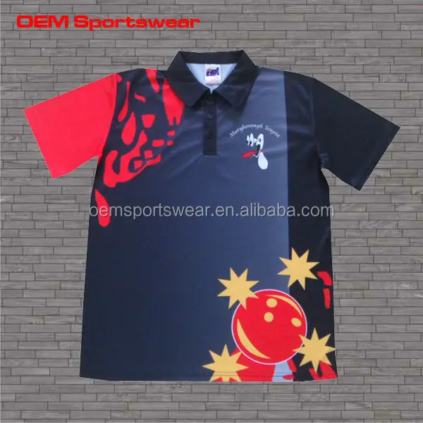 2015 New Design Pba Custom Sublimation Bowling Shirts For Club Buy