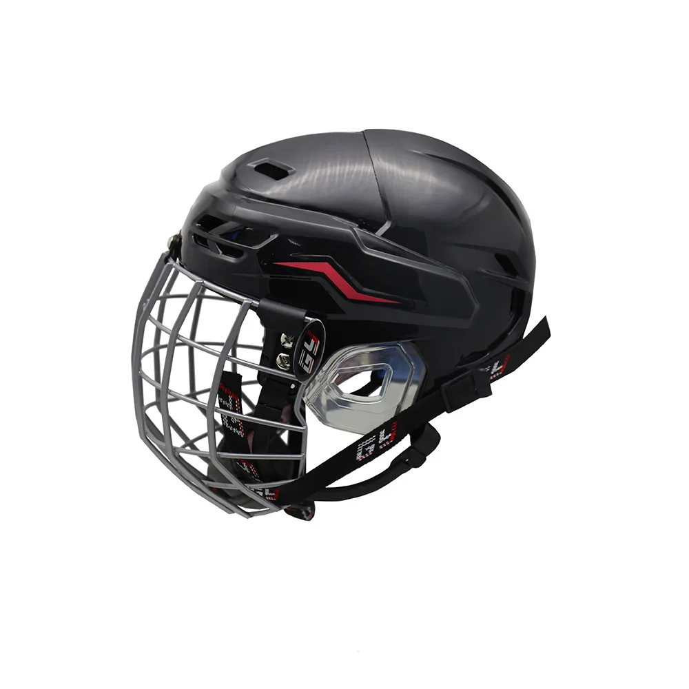 Newest Hockey Helmet With A3 Steel Cage Face Shield Comfortable Epp Liner Helmet Hockey Mask