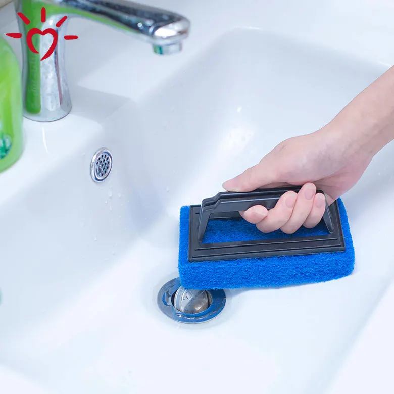 Nonscratch Scouring Ceramic Tile Kitchen Sink Cleaning Scrub Sponge Bathtub Scrubber With