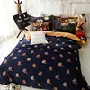 fashion luxury home textile flocking bedding sets duvet cover set