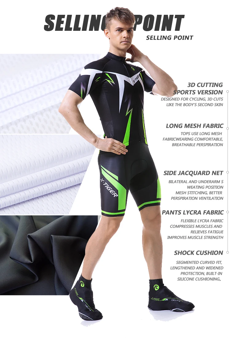 conjunto roupa de ciclismo masculino