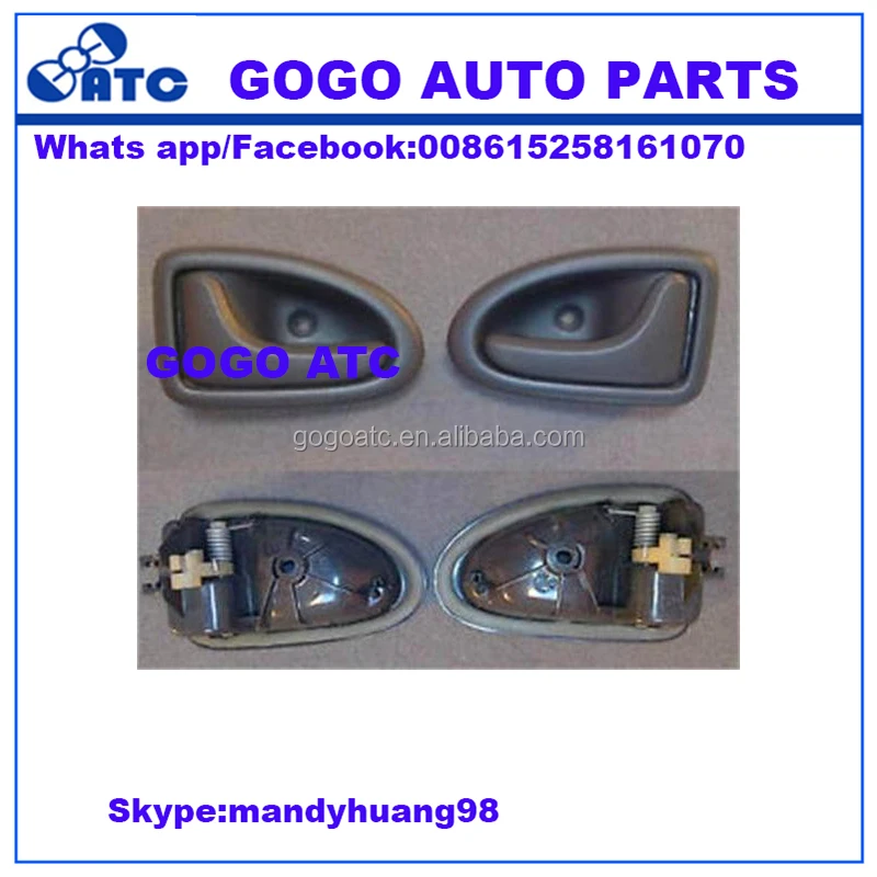 New INNER LEFT DOOR HANDLE PULL BLACK For RENAULT CLIO II MEGANE I SCENIC I