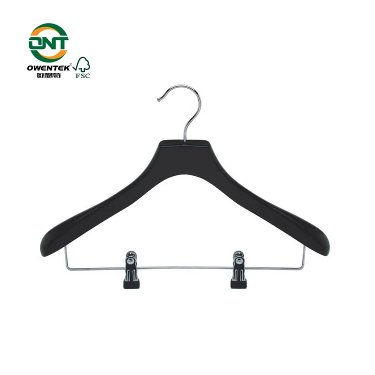 Wooden clothes hanger parts chromed hook A class_Luxury clothing hanger ...