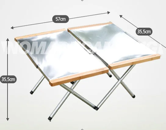 aluminum folding side table