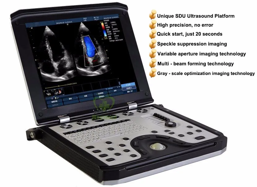China cheapest medical equipment Heart scanner diagnostic device portable PC laptop digital cardiac B ultrasound machine