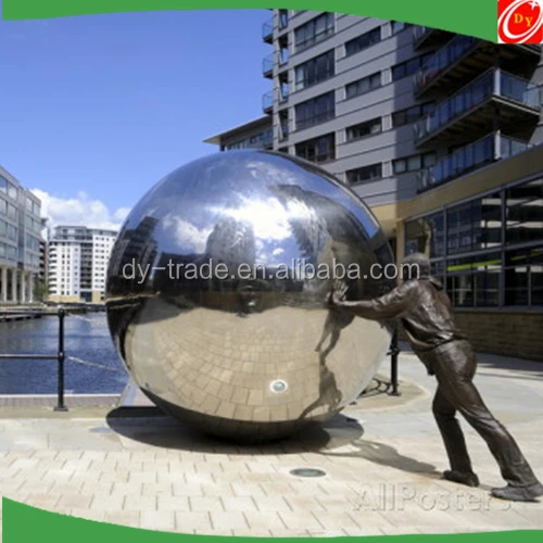 garden decoration water fountains stainless steel metal christmas ball ornament