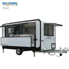 Convient outdoor mobile kiosk design for sale/latest design big food van with movable wback wall and front bench
