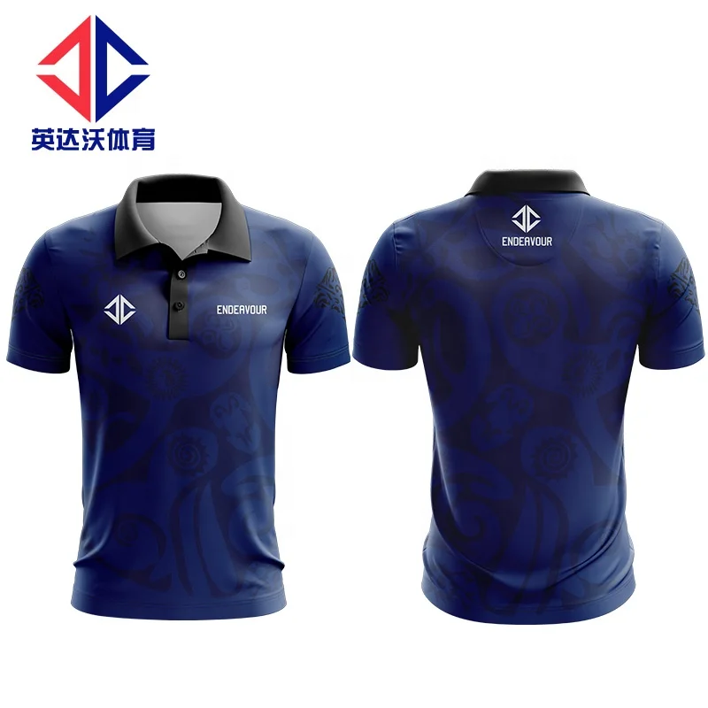 100% Polyester Sublimation Office Uniform Design Polo Shirt - Buy ...