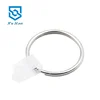 Factory direct sale, with transparent PVC clip button key ring, plastic holder key ring