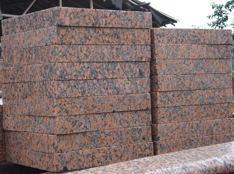 China Natural Polished Surface G562 Red Granite for Wall Cladding 600X600 Tile