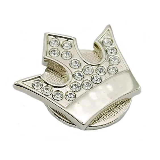 Rhinestones Metal Crown Enamel Golf Ball Markers Buy High