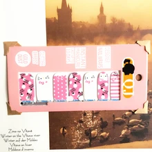 Pink White point cat child Nail Arts Nail Sticker Waterproof Nail Decal Sticker Gel Polish French