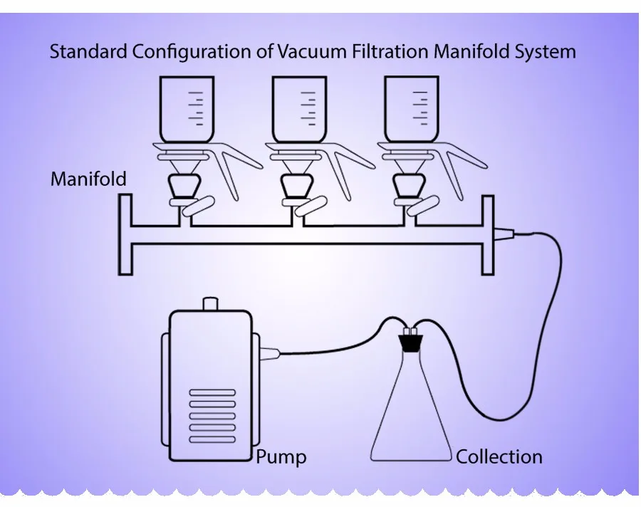 Multiple Vacuum Filtration System Apparatus,Vacuum Filtration Setup