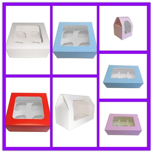 Plain White Folding Cake Box Various Size Pack Of 100 Ideal For