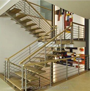 Modern Indoor Attic Metal Used Wood Stairs Solid Wood Treads Wood Handrails Ts 214 Buy Modern Metal Stair Railings Wood Stair Nosing Wood Stair