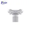 Natural hand carving exterior building simple design solid white beautiful stone marble column caps