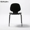 Modern Design Beech/Ash/Walnut/Oak Bent Wood Seat Metal Chair