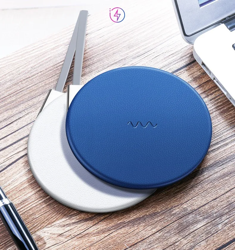 最热门的产品圆形无线充电器三星/iphone 8 快速充电