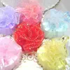 Pink Organza Circle Pouch for Wedding