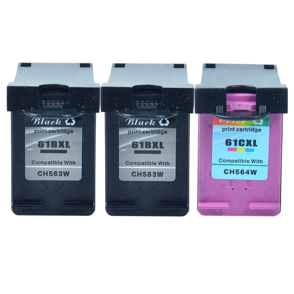 4 PK Ink 61XL #61 CH563WN CH564WN Combo Set For HP Deskjet 3050 3054 3050A 3052A