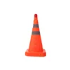 Traffic road safety reflective collapsible led light folding traffic cone