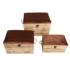 Wood box packaging jewelry package open top box