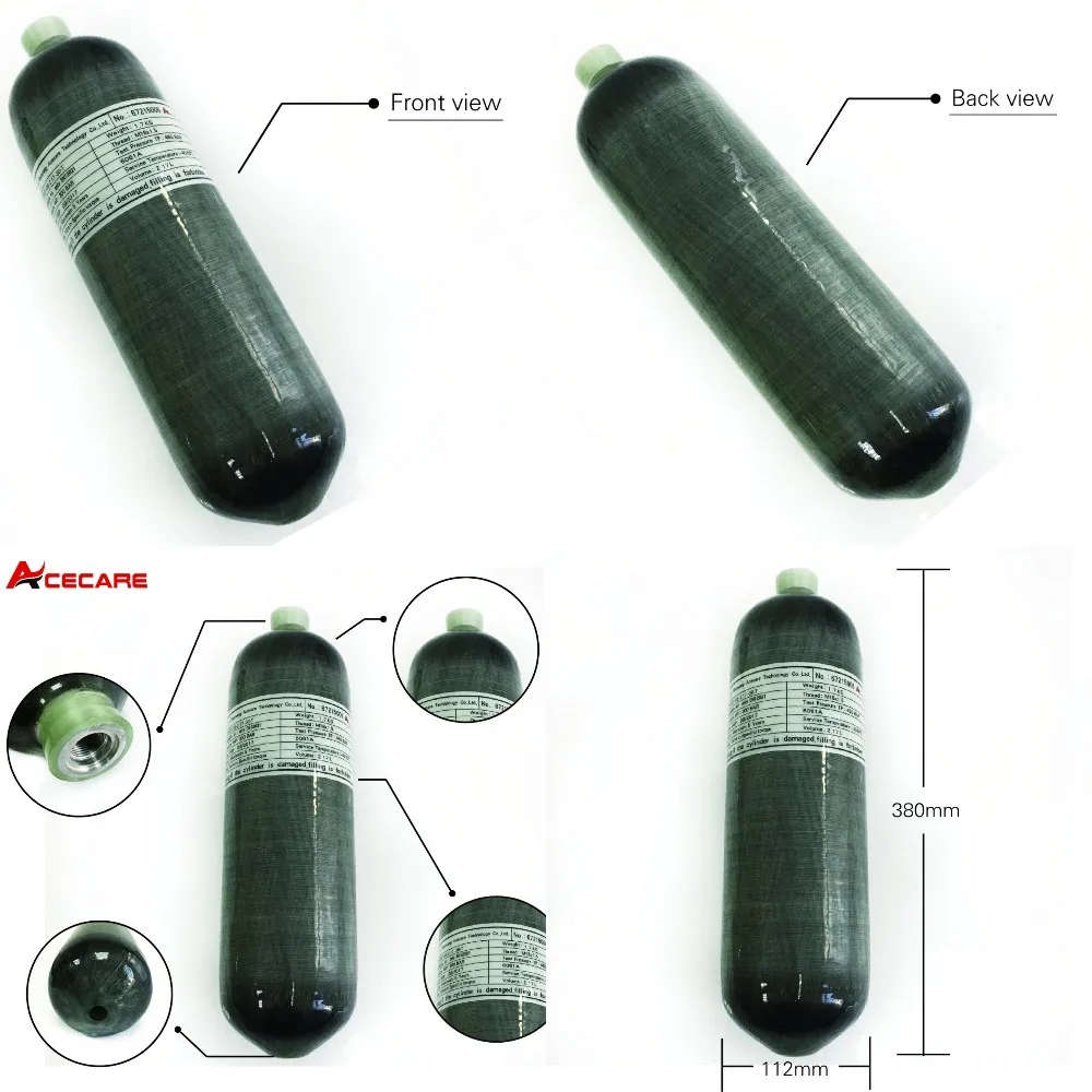 17l scba pcp air gun rifle airforce condor paintball carbon