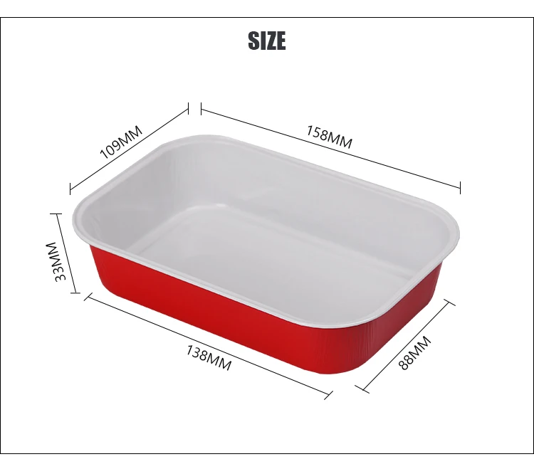 Airline Aluminum Foil Food Container Airline Catering Trays With Lids