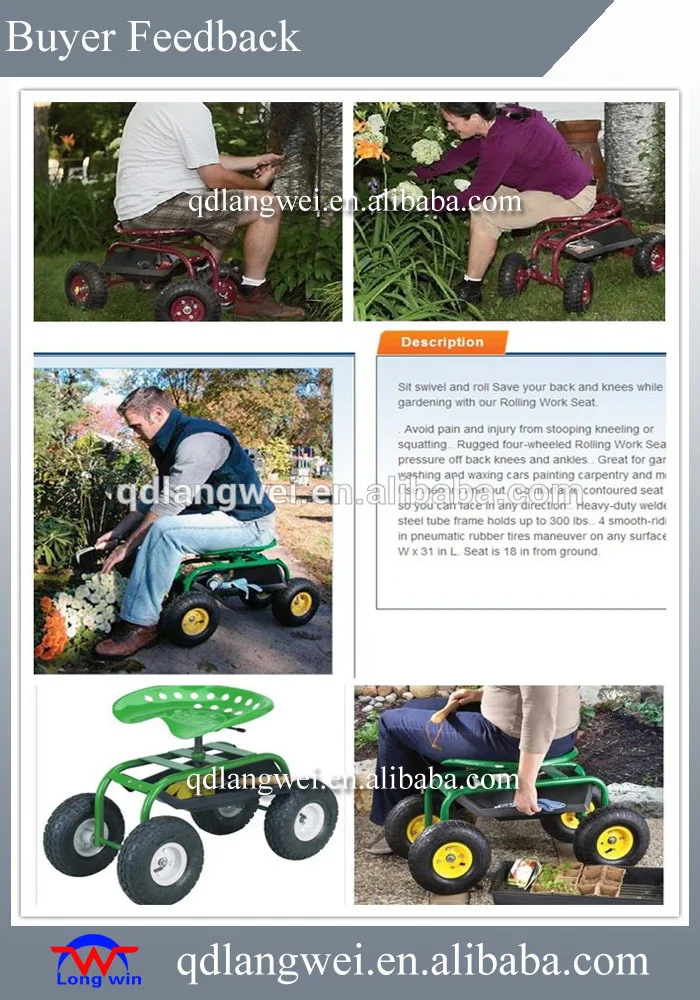Garden Tractor Seat Cart Rolling Garden Metal Swing Seat Buy Garden