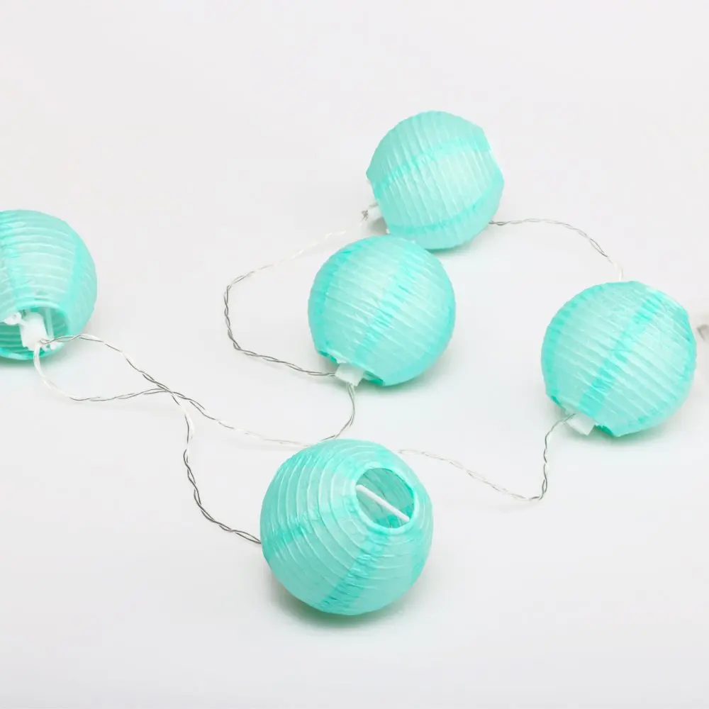 Paper Lantern String Lights Wedding Find Get Quotations Light Blue Outdoor String With 10 Mini Lanterns Indoor Chirstmas Wedding Party Use
