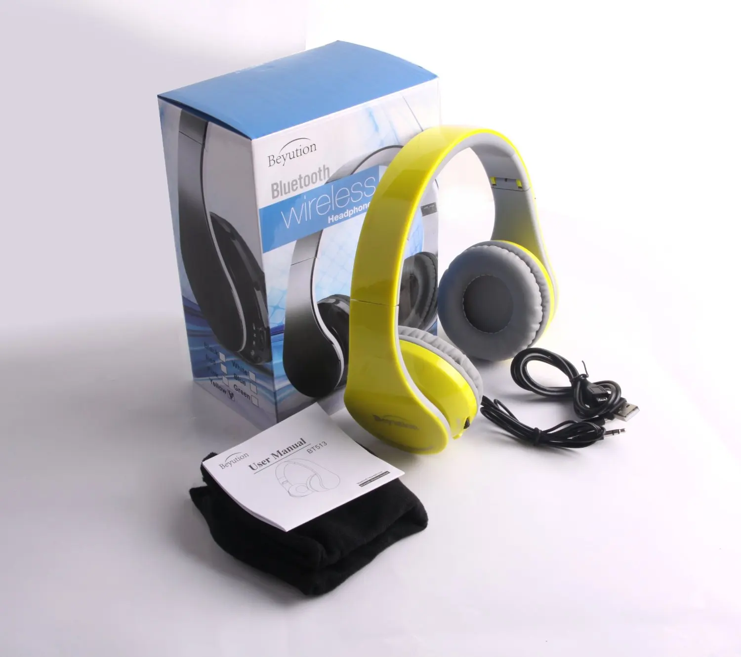 Get Quotations · New Yellow Beyution513 Over-ear-- HiFi Stereo---Built in  Mic