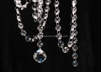 Clear Acrylic Crystal Beaded Chains Garland Decoration Product On Alibaba