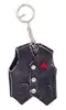 HMB-748D LEATHER FOLDER KEYS HOLDER KEYCHAINS BIKER STYLE VEST