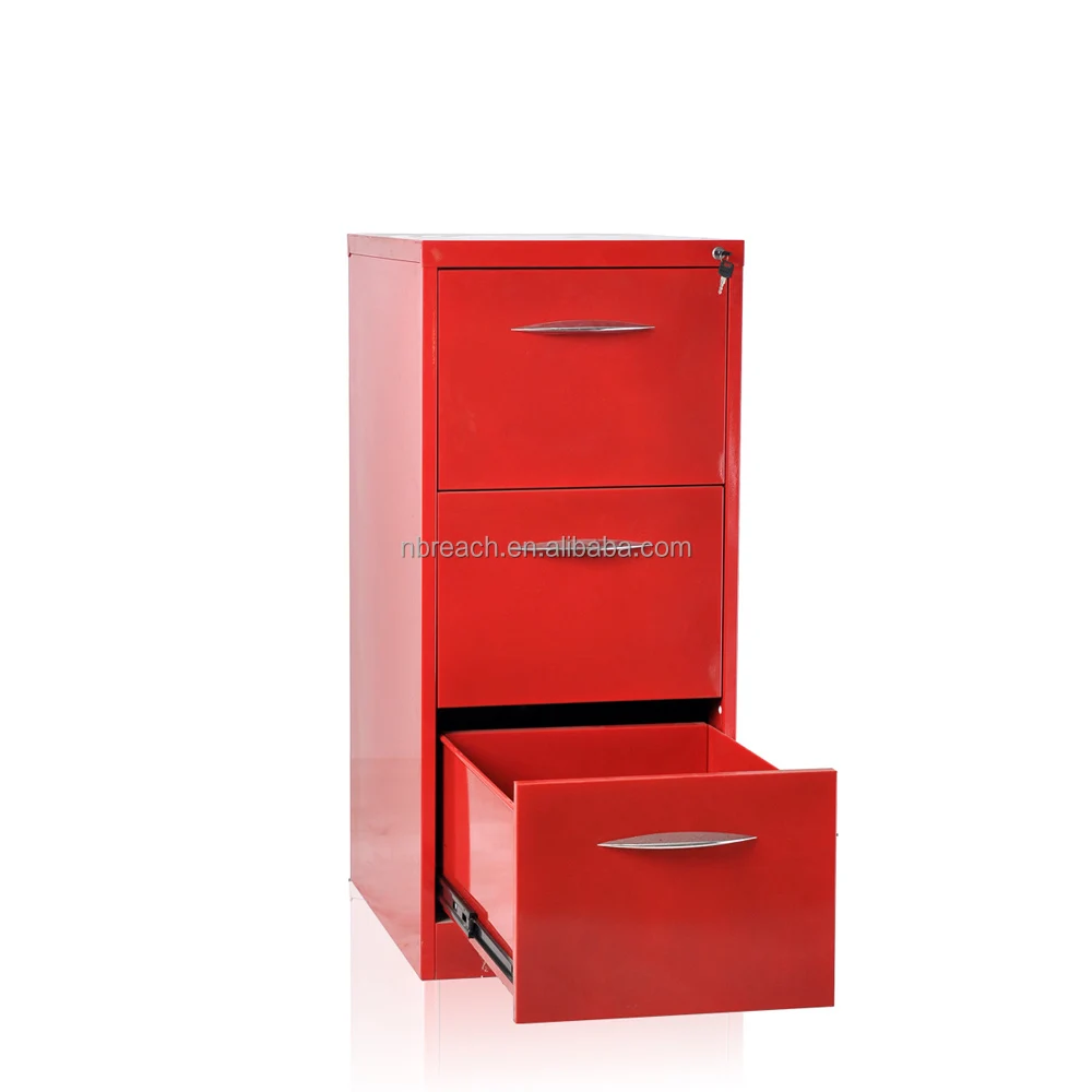 Muebles de oficina tarjeta de índice de gabinete de metal/acero 4