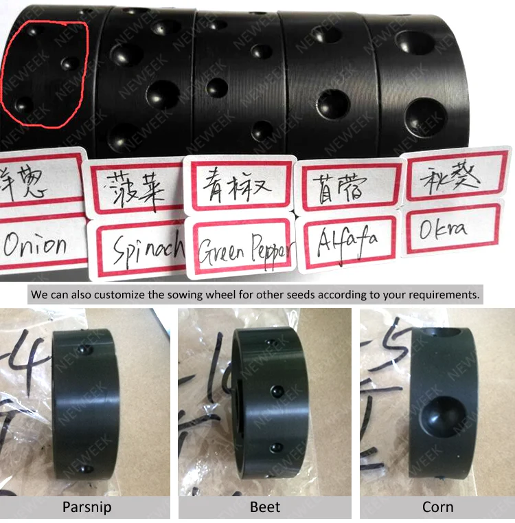 NEWEEK turnip onion seed planter hand push vegetable seeder