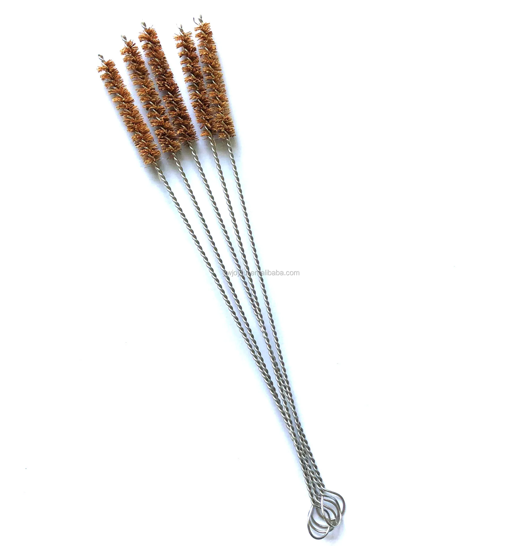 Eco Friendly Bamboo Straw Cleaner Brush Reusable Coconut Fiber Cleaning