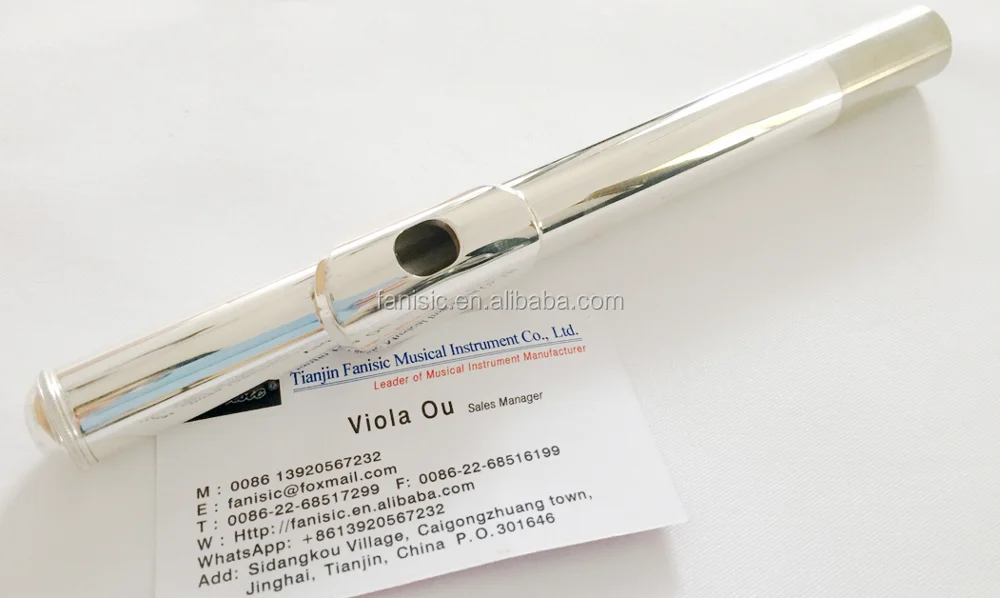 China Factory Outlets Silver Plated 16 Closed Flute