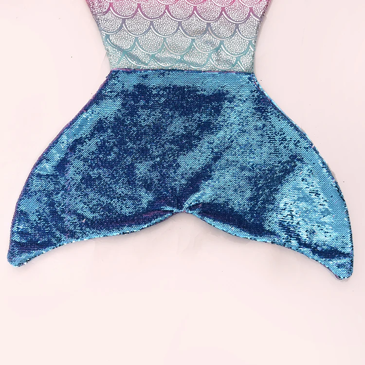 270 Gsm Golden Foil Soft Sleep Flannel Fleece Color Sequins Mermaid