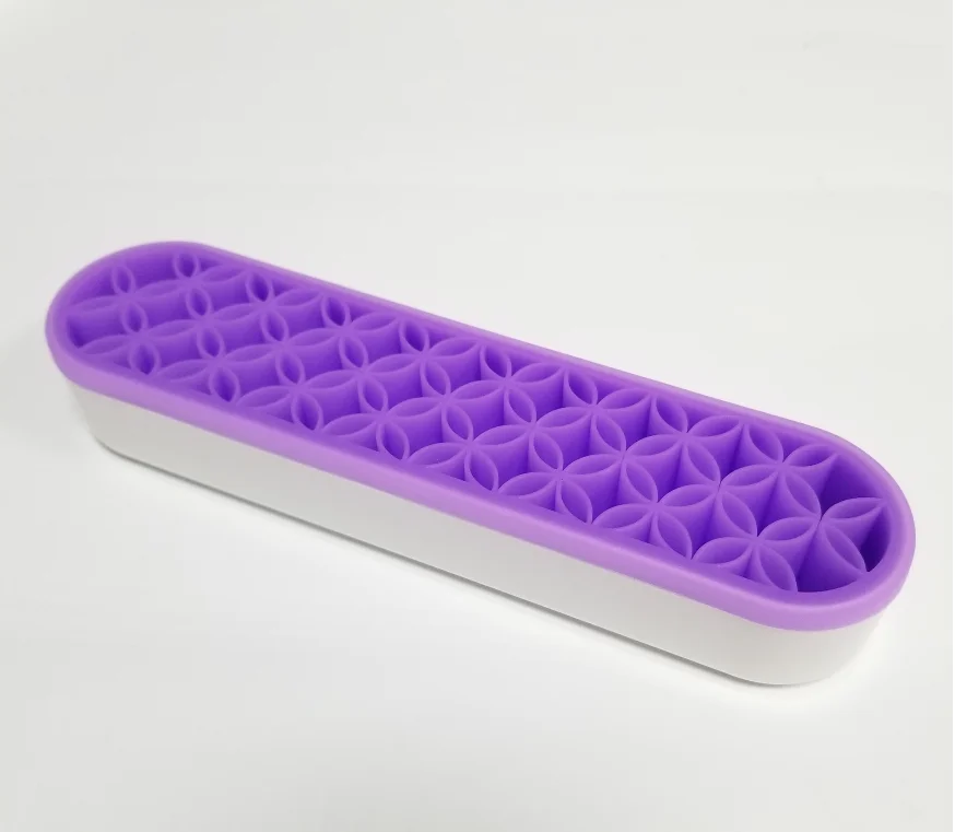 Silicone Makeup Brush Holder,Beauty Tool Organizer And Cosmetic Storage