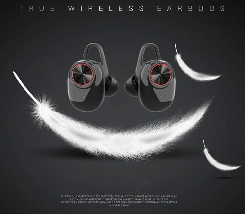 Bluetooth Earphone With V5.0+edr Stereo Sound V5 Wireless Earphone