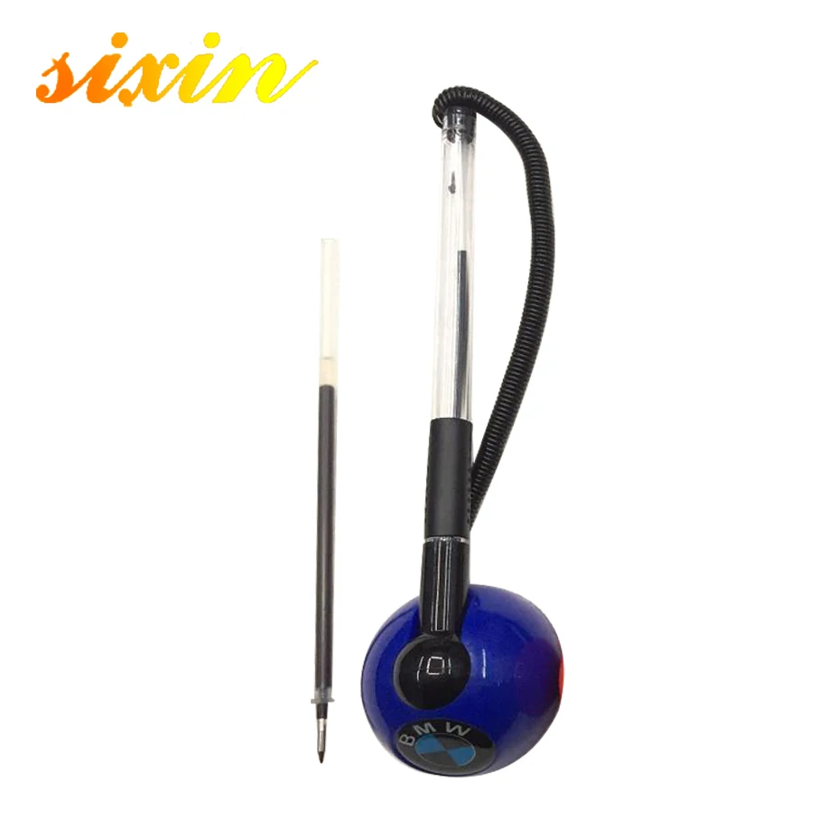 Office Bank Counter Use Logo Printing Desktop Pen Set Table Stand