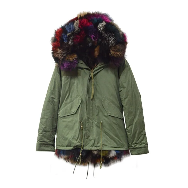 plus size down coats with real fur